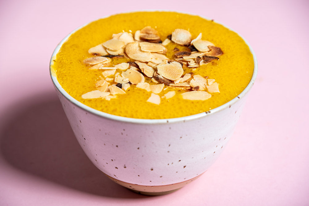 Mus czekoladowy z tapioki z mango